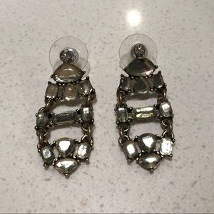 J. Crew Rhinestone Chandelier Earrings